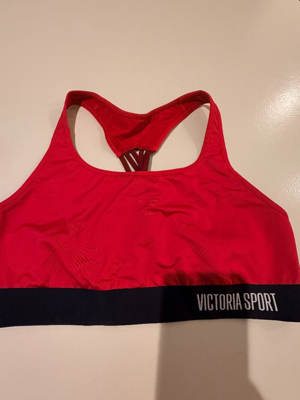 Victoria Secret Sport, Sport Bra Size XL, Red, Racer Back no padding